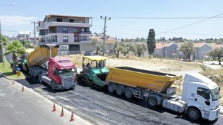 Büyükşehir Didimde yolları yeniliyor