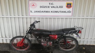 Çalınan motosikleti Jandarma buldu