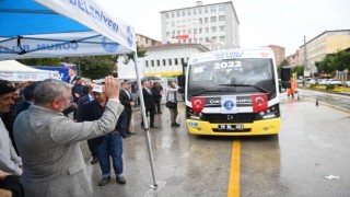 Çorum Belediyesinde anahtar teslim töreni