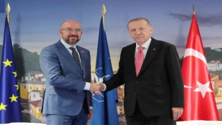 Cumhurbaşkanı Erdoğan, AB Konseyi Başkanı Michel ile görüştü