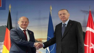 Cumhurbaşkanı Erdoğan, Almanya Başbakanı Scholz ile görüştü
