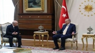 Cumhurbaşkanı Erdoğan, Beştepede Bahçeliyle görüştü