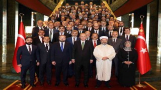 Cumhurbaşkanı Erdoğan, Diyanet İşleri Başkanlığı müşavir ve ataşeleri ile bir araya geldi