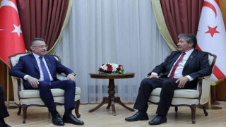 Cumhurbaşkanı Yardımcısı Oktay, KKTC Başbakanı ve Meclis Başkanı ile bir araya geldi
