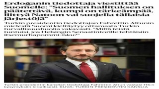 Cumhurbaşkanlığı İletişim Başkanı Altun: “NATO üyeliğinin bir hak değil ayrıcalıktır