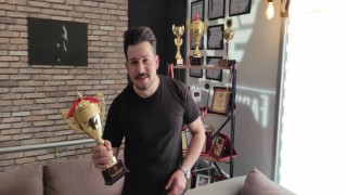 Develili kuaför Faruk Kafkas, dünya şampiyonu oldu