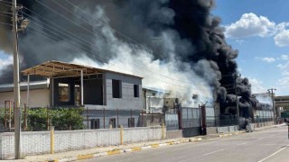 Diyarbakırda kozmetik fabrikasında yangın: Yaralılar var