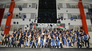 DOSTEK Kolejinde 119 öğrenci mezuniyet heyecanı yaşadı