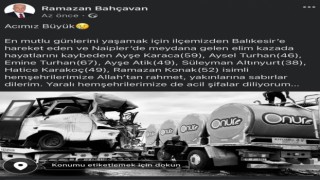 Dursunbeyde kazada ölenleri isimleri belli oldu