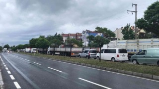 Düzce-Zonguldak yolu sel sebebiyle trafiğe kapandı