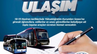 Elazığda YKSye girecek öğrencilere ücretsiz ulaşım hizmeti