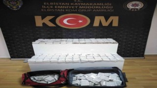 Elbistanda 500 paket doldurulmuş makaron ele geçirildi