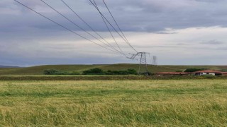 Elektrik direği rüzgara dayanamadı