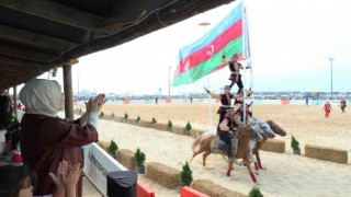 Emine Erdoğan, 5. Etnospor Kültür Festivalindeki etkinlik alanlarını ziyaret etti