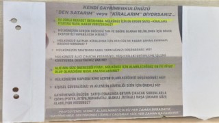 Emlakçıların kapı kapı gezip yüksek kira getirisi için broşür dağıttığı ortaya çıktı