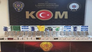 Erzincanda kaçak sigara operasyonu