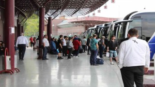 Eskişehir otobüs terminalinde hareketlilik