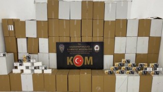 Gaziantepte 5 milyon 460 bin boş makaron ele geçirildi