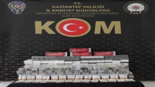 Gaziantepte kaçak sigara ve makaron operasyonu: 2 gözaltı
