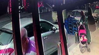 Gaziosmanpaşada bebek arabası hırsızlığı kamerada