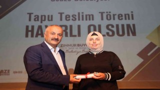 Gebzede tapu teslim töreni