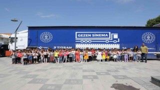 “Gezen Sinema Tırı” ilçelerdeki çocukları sinema ile buluşturuyor