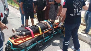 Hafif ticari araç yayaya çarptı: 1 yaralı
