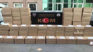 Hatayda 1 milyon 460 bin adet kaçak makaron yakalandı