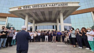 Hayatını kaybeden doktoru meslektaşları gözyaşlarıyla uğurladı
