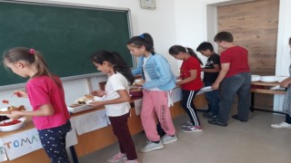 Hisarcık Atatürk İlkokulunda İngilizce kahvaltı