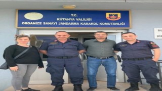Hürok Mermerden jandarmaya tebrik ziyareti
