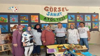 İlkokul öğrencilerinin görsel sanat atölyesi tam not aldı
