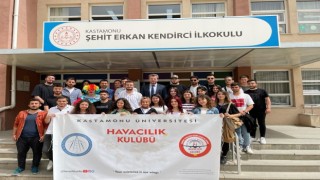 İlkokulun öğrencilerine havacılık bilinci oluşturuluyor