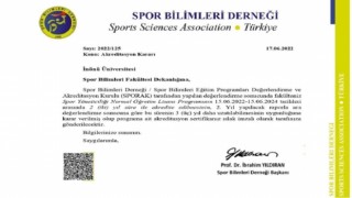 İnönü üniversitesi Spor Yöneticiliği bölümü akredite edildi