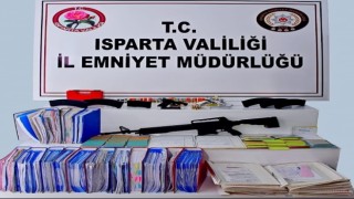 Ispartada “Dümen” operasyonu: 5 gözaltı