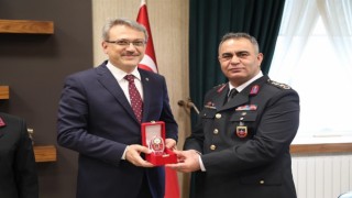 Jandarma Komutanı Şahin, Vali Ekinci ile bir araya geldi