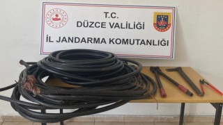 Kablo hırsızı ormana kaçarak izini kaybettirdi
