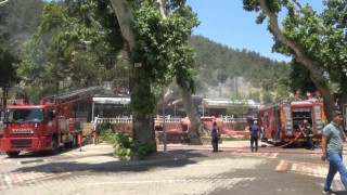 Kahramanmaraşta sosyal tesis yangını
