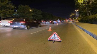 Kartal sahil yolundaki trafik denetimi