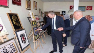 Kaymakamı Muhammed İkbal Yelek, yılsonu sergisine katıldı