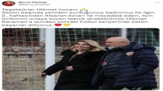 Kayserispor Başkanı Berna Gözbaşıdan teşekkür
