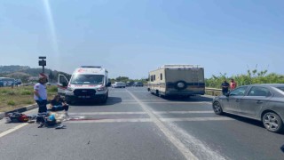 Kaza yapan Alman motosiklet sürücüsü hayatını kaybetti