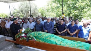 Kazada hayatını kaybeden muhtar İnanç toprağa verildi