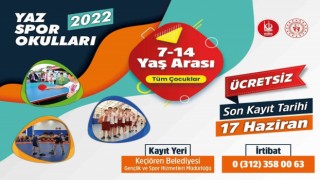 Keçiörende 2022 yaz spor okulları için kayıtlar başladı