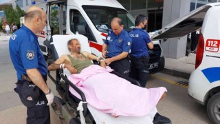 Kendine zarar veren şahıs bağlanarak tedavi edildi