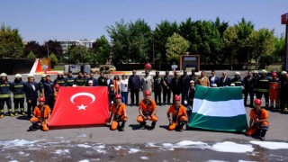Konya Büyükşehir İtfaiyesi Nijeryalı itfaiyecileri eğitiyor