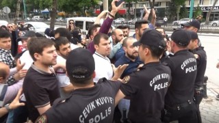 Konyada izinsiz gösteri yapan Kuytulculara 7 tutuklama