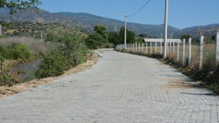 Köşk Belediyesi, Güzelköy ve Cumaderede parke taşı döşeme çalışması gerçekleştirdi
