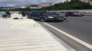 Kozlu su ürünleri başkanı ölümden döndü, aracı hurdaya döndü