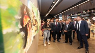 Kursiyerlerin sanat eserleri görücüye çıktı